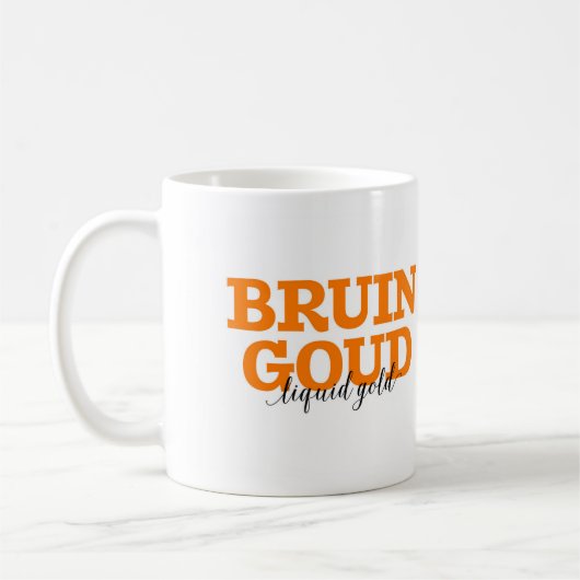 Bruin Goud/flüssiges Goldniederländisches Kaffeetasse (Links)