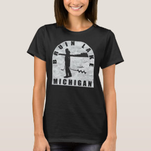 Bruin Lake Eisangeln Michigan T-Shirt