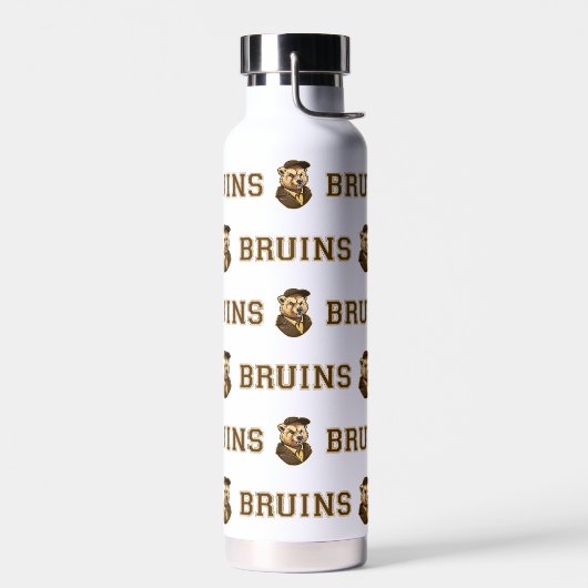 Bruin Mascot | Brown & Gold School Uni Team Trinkflasche (Links)