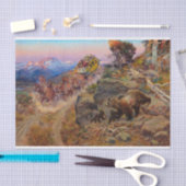 Bruin Not Bunny drehte die Führer von C. M Russell Seidenpapier (Handwerk)