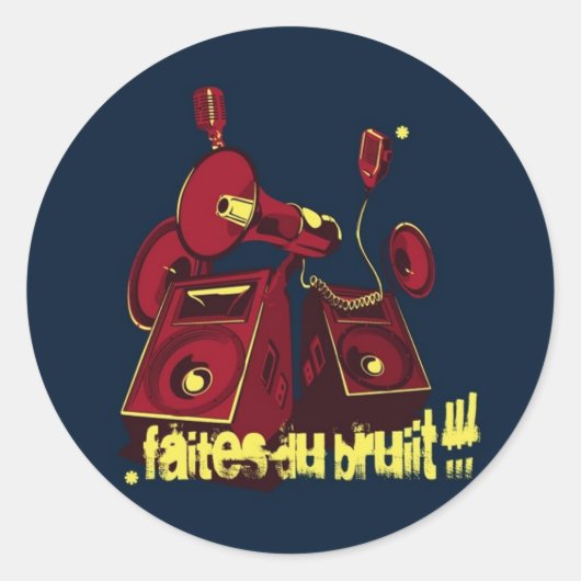 Bruit Runder Aufkleber (Vorderseite)