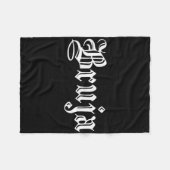 Bruja Dia De Muertos Mexican Halloween Latin Fleecedecke (Vorderseite (Horizontal))