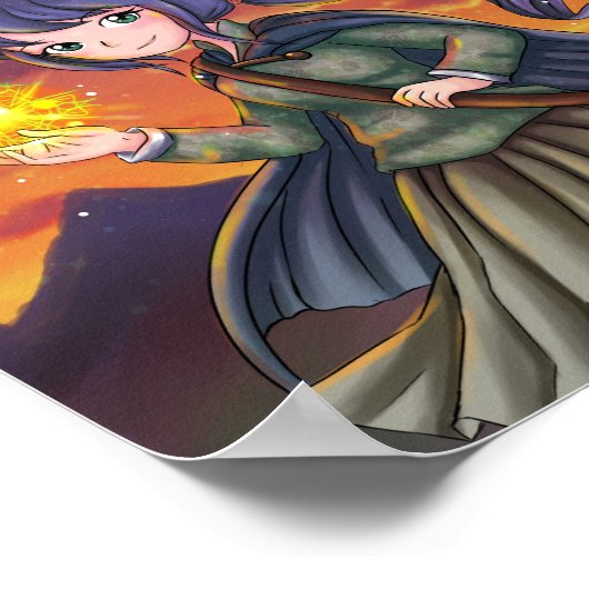 Bruja estilo manga poster (Ecke)