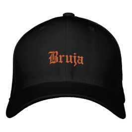 Bruja Witch personalize Name on Back Bestickte Baseballkappe