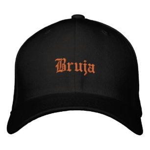 Bruja Witch personalize Name on Back Bestickte Baseballkappe