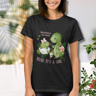 Brülle, es ist ein Mädchen! Baby Shower für die we T-Shirt