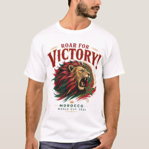 Brülle für den Sieg! Marokko Weltmeisterschaft 202 T-Shirt