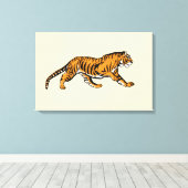 Brülle! Ich bin ein Tiger!  Leinwanddruck (Insitu (Holzboden))