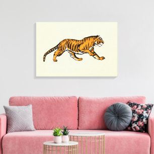Brülle! Ich bin ein Tiger! Leinwanddruck