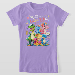 Brülle ins Schuljahr – Süßer Dinosaurier Zurück in T-Shirt