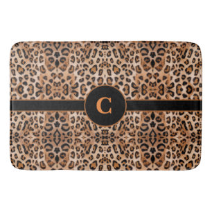 Brülle mit Stil: Individuell bedruckter Leopard-Ba Badematte