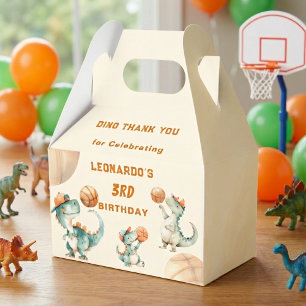 Brülle & Punkte Basketball Dino-Junge-Geburtstagsf Geschenkschachtel