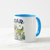 Brülle wie ein Dinosaurier Becher Tasse (VorderseiteRechts)