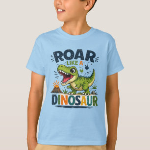 Brülle wie ein Dinosaurier T-Shirt