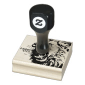 Brüllen des Löwen Hände weg  Gummistempel (Stempel)