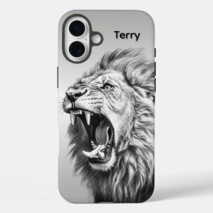 Brüllen des Löwen Personenname iPhone 16 Plus Hülle