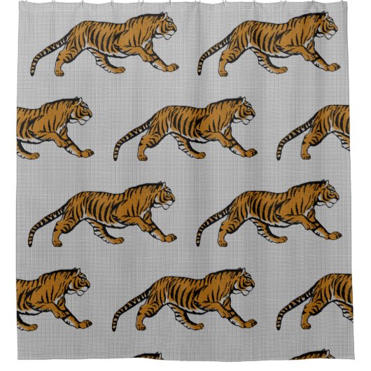 Brüllen! Ich bin Tiger! - Duschvorhang (Vorderseite)