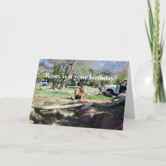 Brüllen - ist es Ihr Geburtstag? Alles- Gute zum Karte