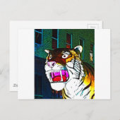 Brüllen Postkarte (Vorne/Hinten)