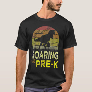 Brüllend in den Kindergarten Dinosaurier Rex Zurüc T-Shirt