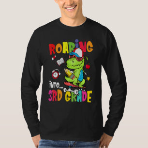 Brüllend in die 3. Klasse Dinosaurier Jungen Kinde T-Shirt