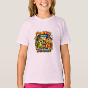 Brüllend in die Vorschule Dinosaurier Rückkehr zur T-Shirt