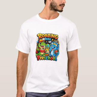 Brüllend in die Vorschule – Süßer Dinosaurier zurü T-Shirt