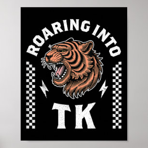 Brüllend in Tk Brüllender Tiger Zurück zur Schule Poster