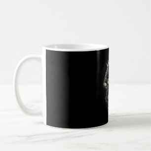 Brüllende 3 Faultier Mond Vintage Retro Stil lusti Kaffeetasse