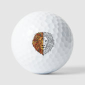 Brüllende Löwenkopf Custom Golfbälle (Vorderseite)