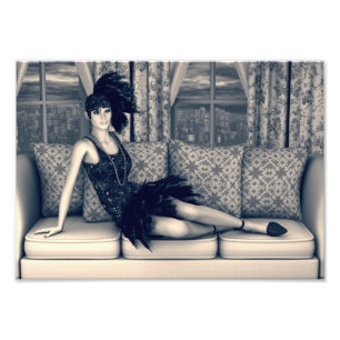 Brüllende Zwanziger Vintage Retro 20er 30er Jahre Fotodruck