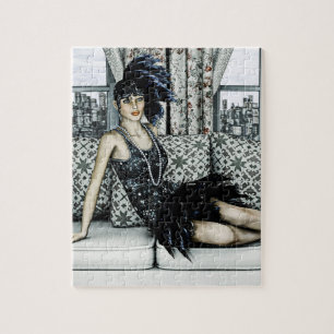 Brüllende Zwanziger Vintage Retro 20er 30er Jahre Puzzle