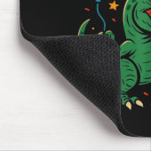 Brüllender Geburtstagsjunge-Dinosaurier-Feierdesig Mousepad (Ecke)