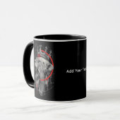 Brüllender gekrönter Löwe Trash Polka Tasse (Vorderseite Links)