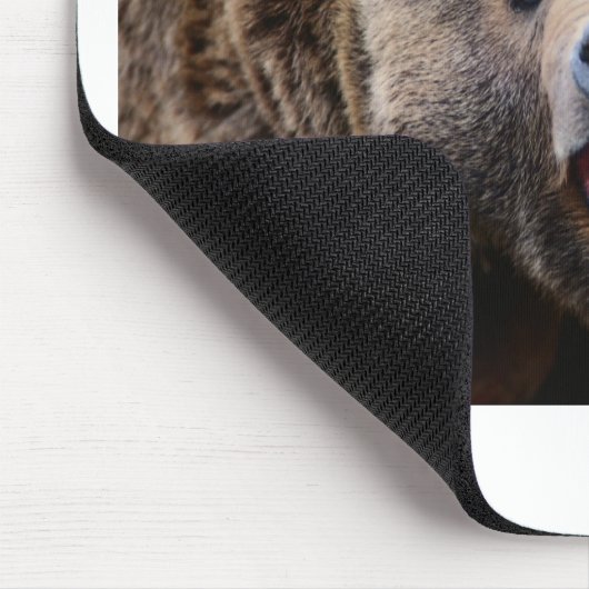Brüllender Grizzlybär Mousepad (Ecke)