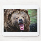 Brüllender Grizzlybär Mousepad (Vorne)