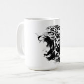 Brüllender Jaguar Kaffeetasse (Vorderseite Links)