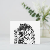 Brüllender Jaguar Postkarte (Stehend Vorderseite)