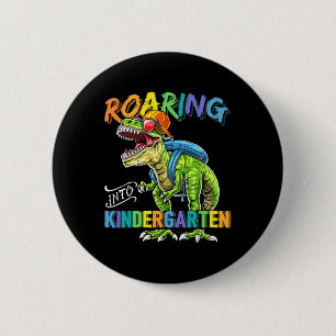 Brüllender Kindergarten-Dinosaurier T Rex Zurück z Button