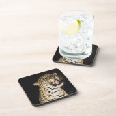 Brüllender Leopard Untersetzer (Rechte Seite)