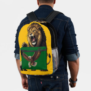 Brüllender Löwe Rucksack – Wilde Stärke Unterwegs