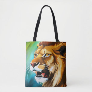 Brüllender Löwe Seitenportrait-57566 Tasche