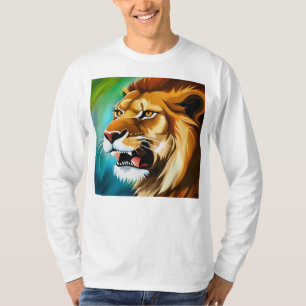 Brüllender Löwe Seitenporträt-57566 T-Shirt