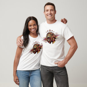 Brüllender Löwenkapitän T-Shirt