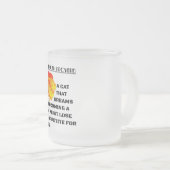 Brüllender Löwenkopf Mattglastasse (VorderseiteRechts)