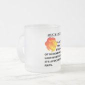 Brüllender Löwenkopf Mattglastasse (Vorderseite Links)