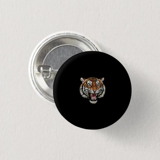 Brüllender Tiger Button (Vorne & Hinten)