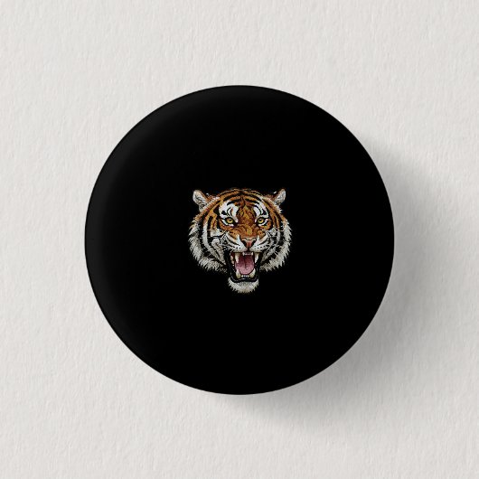 Brüllender Tiger Button (Vorderseite)