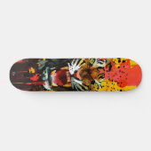 Brüllender Tiger-Farbspritzer High Energy Street-A Skateboard (Horizontal)