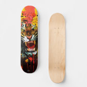 Brüllender Tiger-Farbspritzer High Energy Street-A Skateboard (Vorderseite)